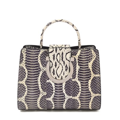 Lot 571 - Salvatore Ferragamo, a python Thalia Top Handle handbag.