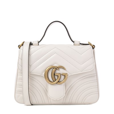 Lot 430 - Gucci, a white Marmont Top Handle handbag.