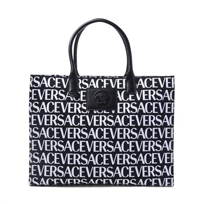 Lot 583 - Versace, an All-Over Logo Tote.