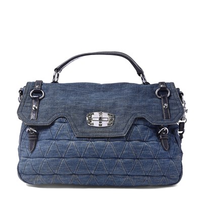 Lot 524 - Miu Miu, a quilted denim Paloma handbag.