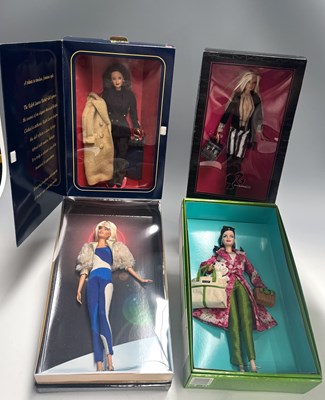 Lot 353 - Barbie Collectables, four limited edition designer dolls.