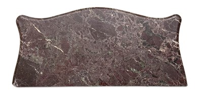 Lot 699 - A piece of reclaimed Rosso Levanto marble of...