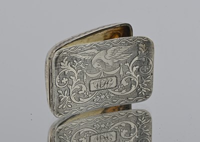 Lot 18 - A George III silver snuff box, by John...