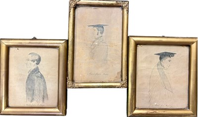 Lot 639 - Three 19th century character portraits of...