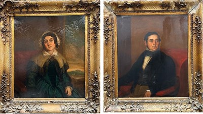 Lot 655 - British School 19th century, c.1860, a pair of...