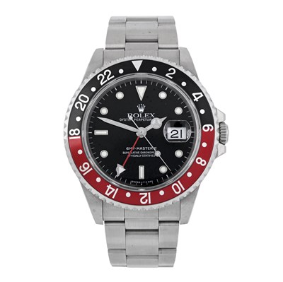 Lot 231 - Rolex, a stainless steel Oyster Perpetual Date GMT-Master II bracelet watch