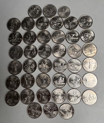 Lot 346 - A selection of coins American coins