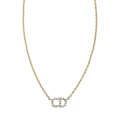 Lot 383 - Christian Dior, a paste CD initial necklace.