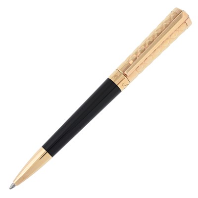 Lot 575 - S T Dupont, a Liberte black lacquer ballpoint pen.