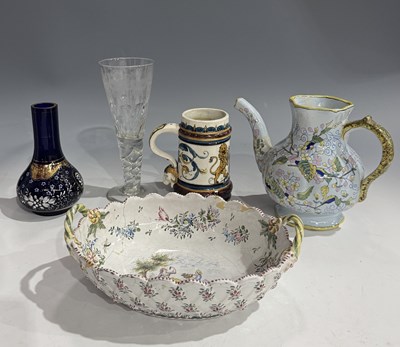 Lot 17 - A collection of faience ware, 18th century...