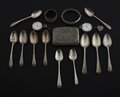 Lot 285 - A group of hallmarked silver,...
