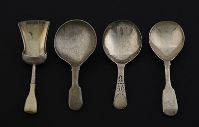 Lot 166 - A group of four nineteenth-century silver...