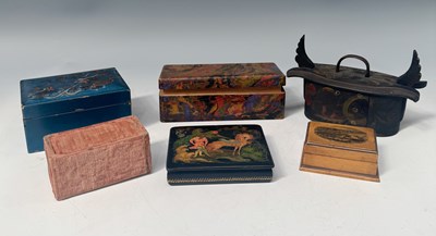Lot 384 - A collection of boxes: a Scandinavian/Swedish...