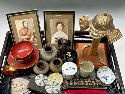 Lot 33 - A collection of Asian ceramics, hand-painted...