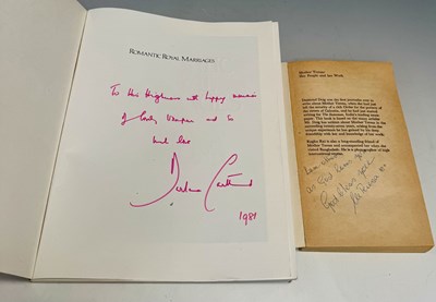 Lot 540 - Two signed books, Mother Theresa and Barbara...