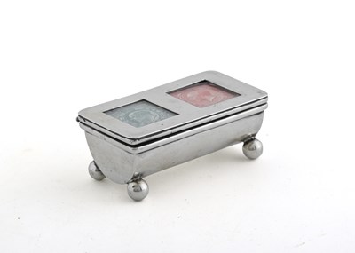 Lot 251 - An Edwardian silver double stamp box, by...