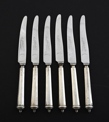 Lot 241 - A set of six Elizabeth II silver-handled...