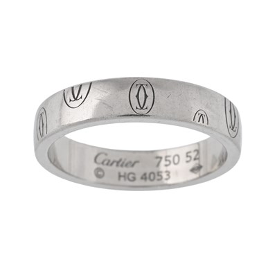Lot 92 - Cartier, a Happy Birthday band ring