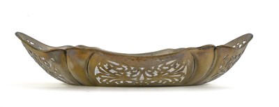 Lot 321 - A George V silver pierced dish, by William...