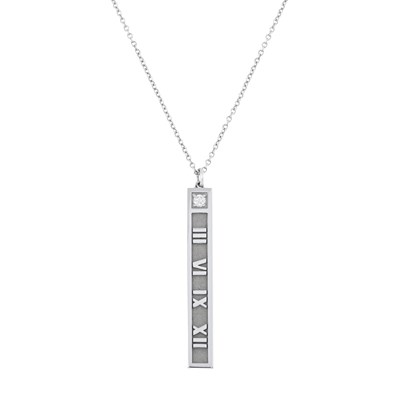 Lot 115 - Tiffany & Co., an Atlas brilliant-cut diamond pendant necklace