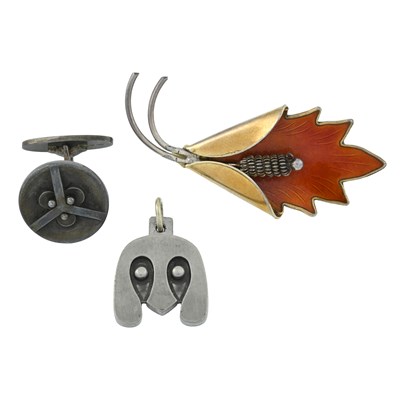 Lot 251 - Three Scandinavian jewellery items