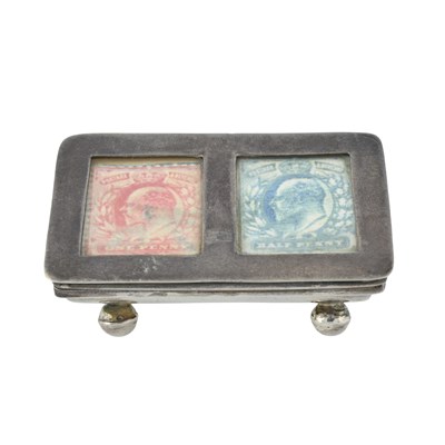 Lot 276 - A silver stamp box, by Carrs Silver