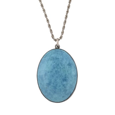 Lot 298 - Ruskin, Arts and Crafts necklace, an oval...