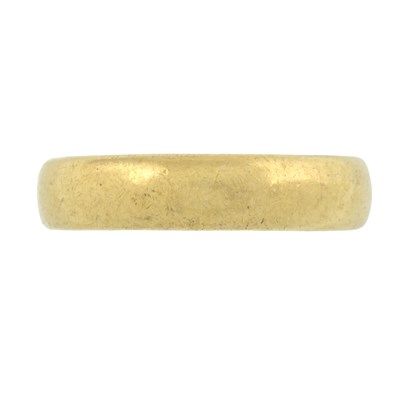 Lot 233 - A mid 20th century 22ct gold band ring