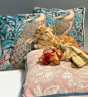 Lot 180 - A collection of tapestry cushions and tassels...