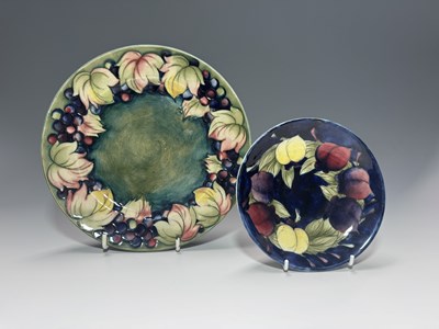 Lot 77 - Two Walter Moorcroft for Moorcroft plates,...