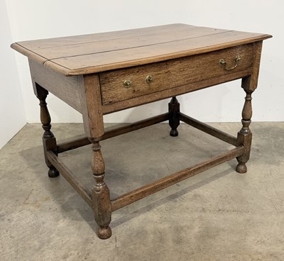 Lot 473 - A late 18th/early 19th century oak jointed...