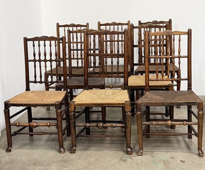 Lot 498 - A near matched set of eight 19th-century...
