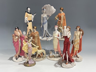 Lot 27 - A collection of hand-decorated Coalport...