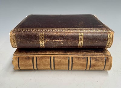 Lot 57 - Two 19th Century brown leather-bound...