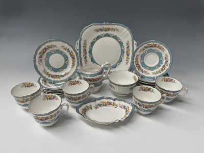 Lot 5 - A Crown Staffordshire bone china part tea...