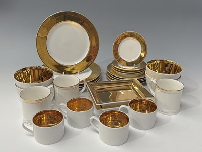 Lot 4 - A collection of porcelain wares, white ground...