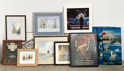 Lot 352 - A collection of furnishing paintings, and...