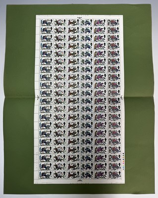 Lot 172 - A sheet of 120 British stamps, Royal Mail, QE...
