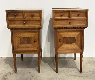 Lot 484 - A pair of early/mid 20th century French walnut...
