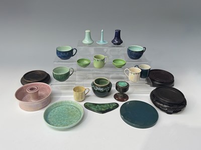 Lot 18 - Ruskin Pottery, a large collection of various...