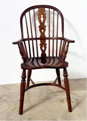 Lot 442 - John Harrison, a child's Windsor chair, a hoop...