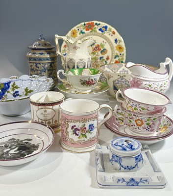 Lot 15 - A tray of mixed ceramics including: Mason's...