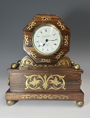 Lot 152 - Knight & Gibbins Regency-style mantle clock,...