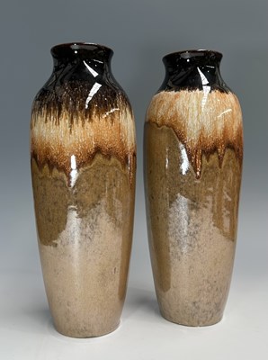 Lot 117 - Two modernist vases, likely West German, dark...