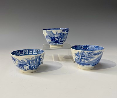 Lot 78 - Three English blue and white...