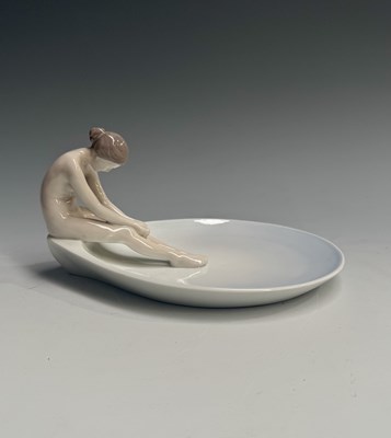 Lot 69 - A Bing & Grondahl porcelain dish, 'Meditation'...