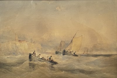 Lot 391 - A 19th-century maritime watercolour on paper,...