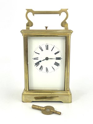Lot 275 - A repeating carriage clock, early 20th Century,...