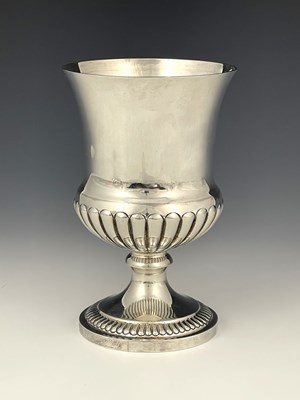 Lot 61 - A Victorian silver goblet, modelled in the...