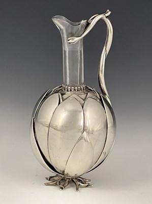 Lot 98 - A late Victorian naturalistic silver mounted...